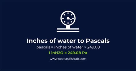 pascals to inh2o